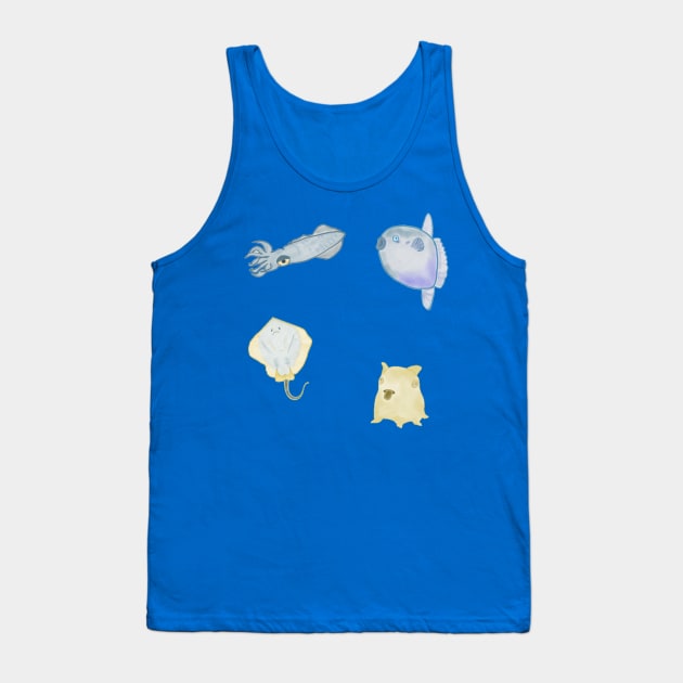 Sea creature medley Tank Top by isarol